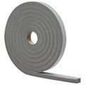 M-D 0 Foam Tape, 12 in W, 10 ft L, 38 in Thick, PVC, Gray 2295
